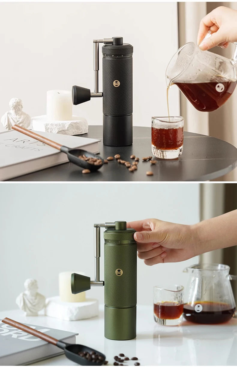 TIMEMORE S3 Manuelle Kaffeemühle – Premium Edelstahl Handmühle mit Präzisions-Mahlwerk