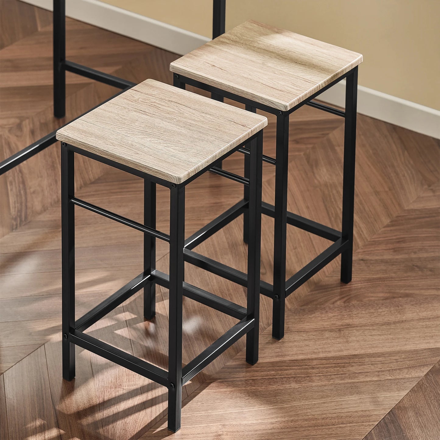 Moderne Esstisch Garnitur mit 4 Stühlen – Kompaktes Stehtisch Set für Küche & Esszimmer