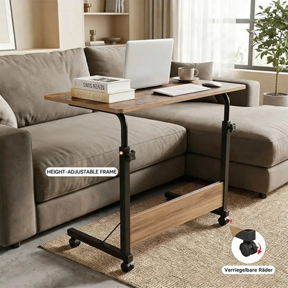 Beistelltisch Höhenverstellbar Holz 360° – Flexibler Pflegetisch Laptoptisch Couch