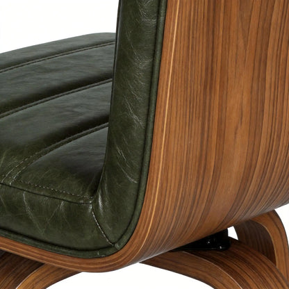 Barhocker 2er Set Holz – Retro Tresenstuehle aus Buchenholz & Kunstleder mit Fussring fuer Kueche & Bar