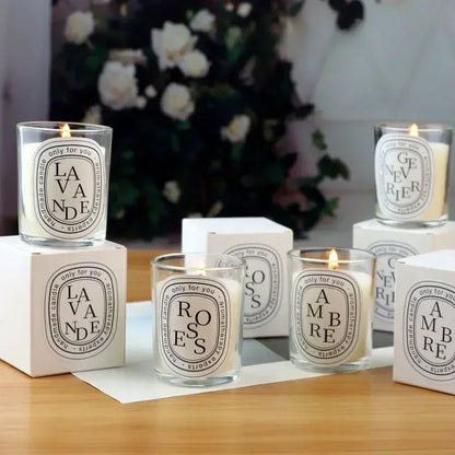 Sojawachs Duftkerze im Mini-Glas mit Deckel 5x6cm – Aromatherapie Kerze für Hochzeiten & Deko