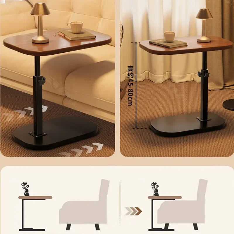 Beistelltisch Höhenverstellbar Holz 360° – Flexibler Pflegetisch Laptoptisch Couch