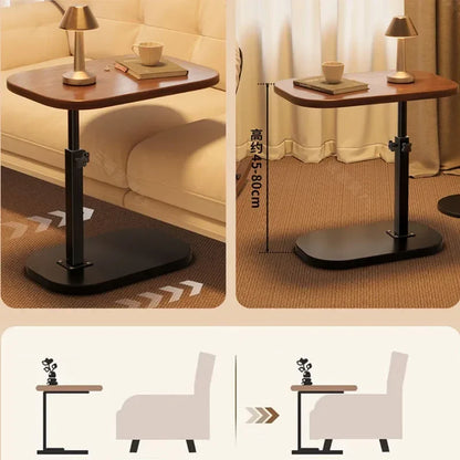 Beistelltisch Höhenverstellbar Holz 360° – Flexibler Pflegetisch Laptoptisch Couch