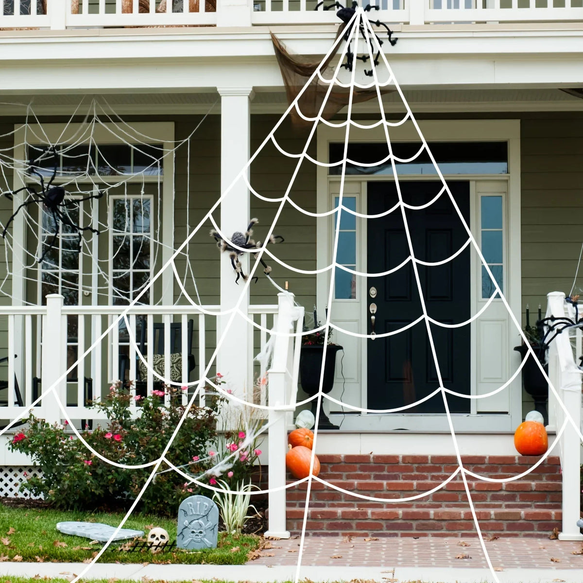 Riesige Halloween Spinne Deko Plüsch – Gruselige Spinnen Requisite für Indoor & Outdoor