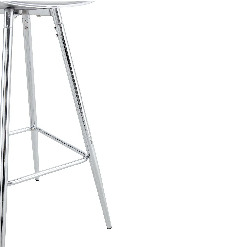 Barhocker 2er Set Modern – Ergonomische Tresenstuehle mit Fussstütze & Metallgestell fuer Kueche & Bar bis 120kg