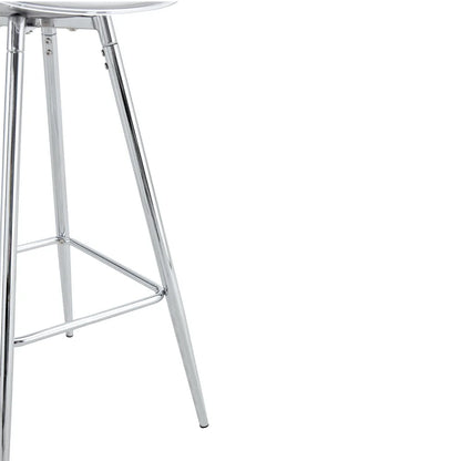 Barhocker 2er Set Modern – Ergonomische Tresenstuehle mit Fussstütze & Metallgestell fuer Kueche & Bar bis 120kg