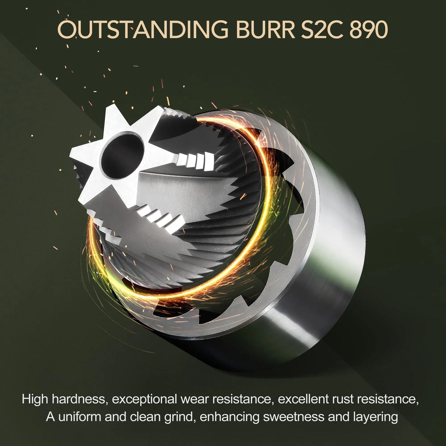 TIMEMORE S3 Manuelle Kaffeemühle – Premium Edelstahl Handmühle mit Präzisions-Mahlwerk