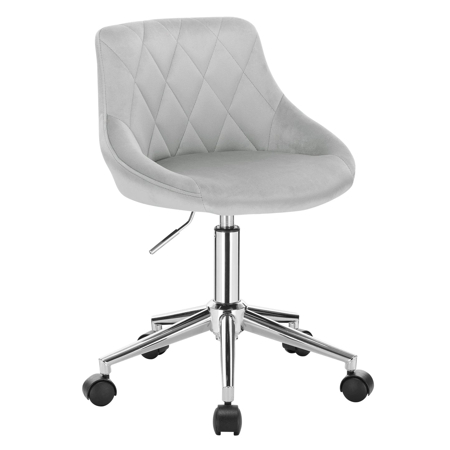 Ergonomischer Bürostuhl Samt Höhenverstellung & Rollen – Moderner Drehstuhl für Home-Office