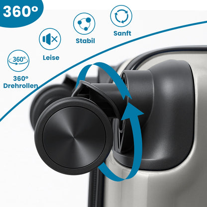 Kofferset 4-teilig Hartschale Schwarz – Robustes Koffer Set mit Zahlenschloss & 360 Rollen