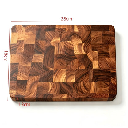 Holz Schneidebrett Stirnholz – Messerschonendes Tranchierbrett & Servierbrett aus Holz