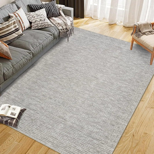 Moderner Kurzflor Teppich 160x220cm Waschbar – Rutschfester Wohnzimmer Teppich Weich