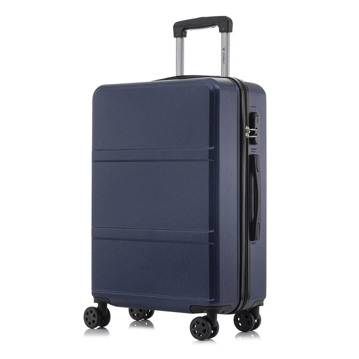 Hartschalen Koffer Schwarz 16 20 24 28 Zoll – Leichtes Reisekoffer Set mit TSA Schloss & 360 Rollen