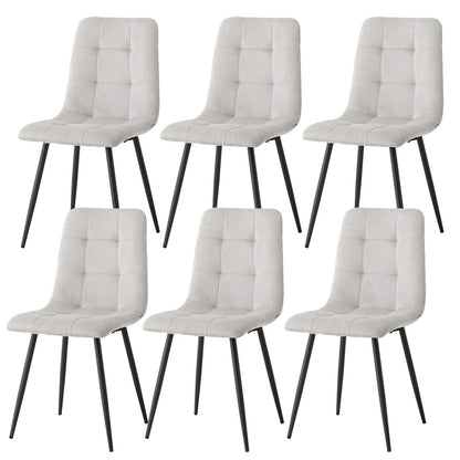 Polsterstühle Cord 2er Set Grau – Moderne Esszimmerstühle mit Metallbeinen für Küche & Wohnzimmer