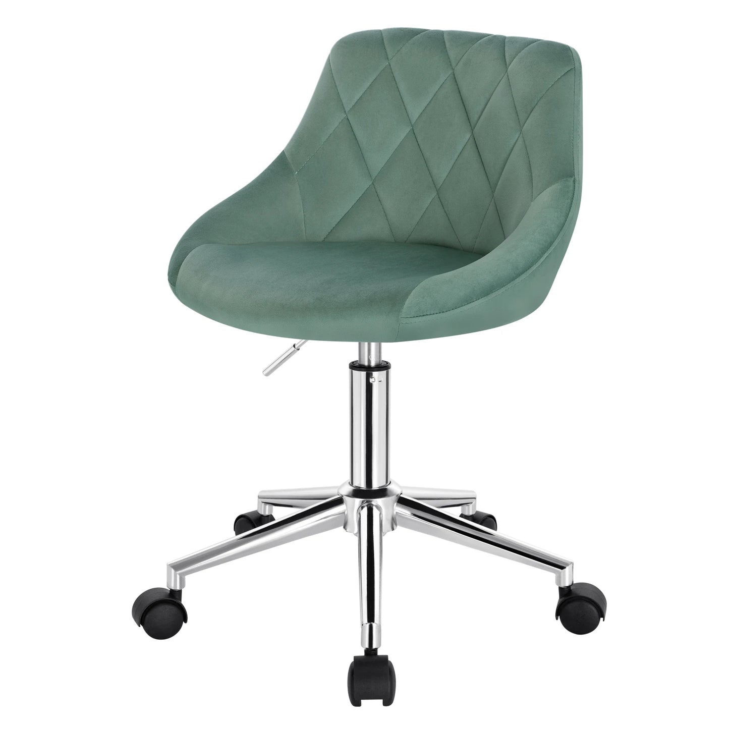 Ergonomischer Bürostuhl Samt Höhenverstellung & Rollen – Moderner Drehstuhl für Home-Office