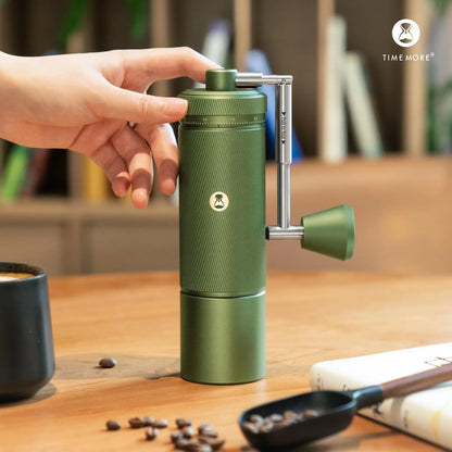 TIMEMORE S3 Manuelle Kaffeemühle – Premium Edelstahl Handmühle mit Präzisions-Mahlwerk