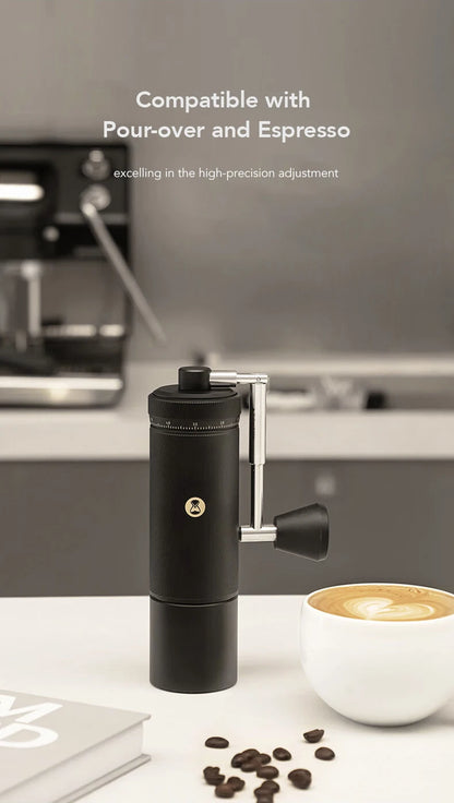 TIMEMORE S3 Manuelle Kaffeemühle – Premium Edelstahl Handmühle mit Präzisions-Mahlwerk