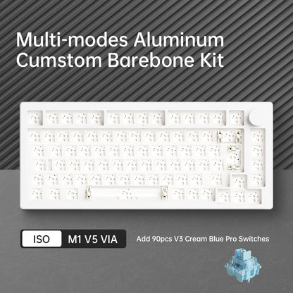 Mechanische Tastatur Barebone 75% – MonsGeek M1 V5 VIA Custom Keyboard Kit mit 8000mAh Akku & RGB