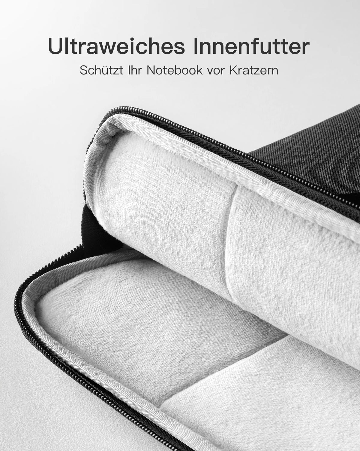 Laptoptasche 15,6 Zoll mit Zubehoertasche – Wasserdichte Notebook Schutzhülle für MacBook & Laptop
