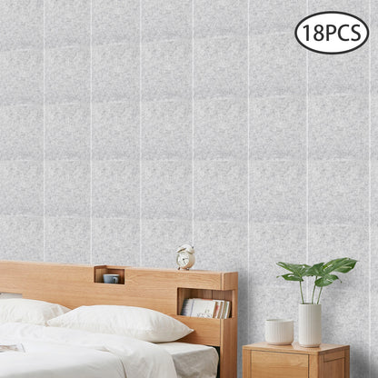 Akustikpaneele 18er Set 30x30cm Selbstklebend – Schalldämmung Wand aus Polyester für Homeoffice