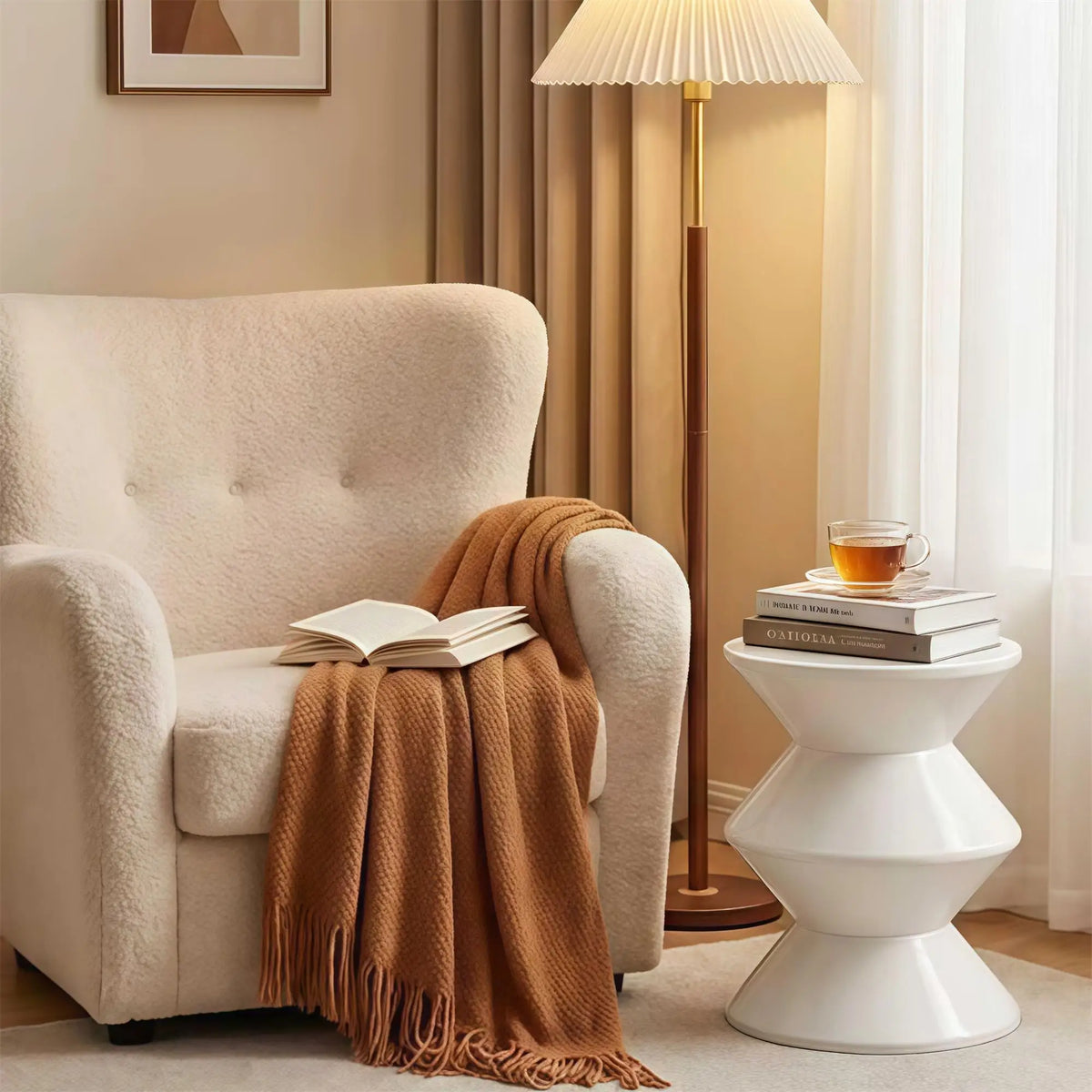 Modernes Kunststoff Beistelltisch Set – Ausgefallener Salontisch Minimalistisches Design