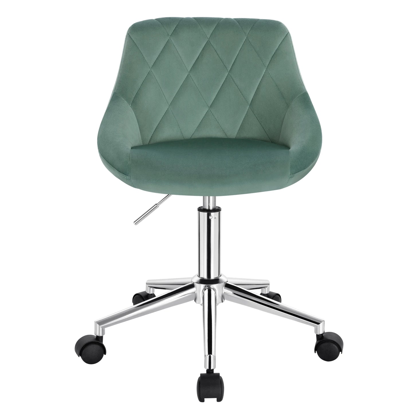 Ergonomischer Bürostuhl Samt Höhenverstellung & Rollen – Moderner Drehstuhl für Home-Office