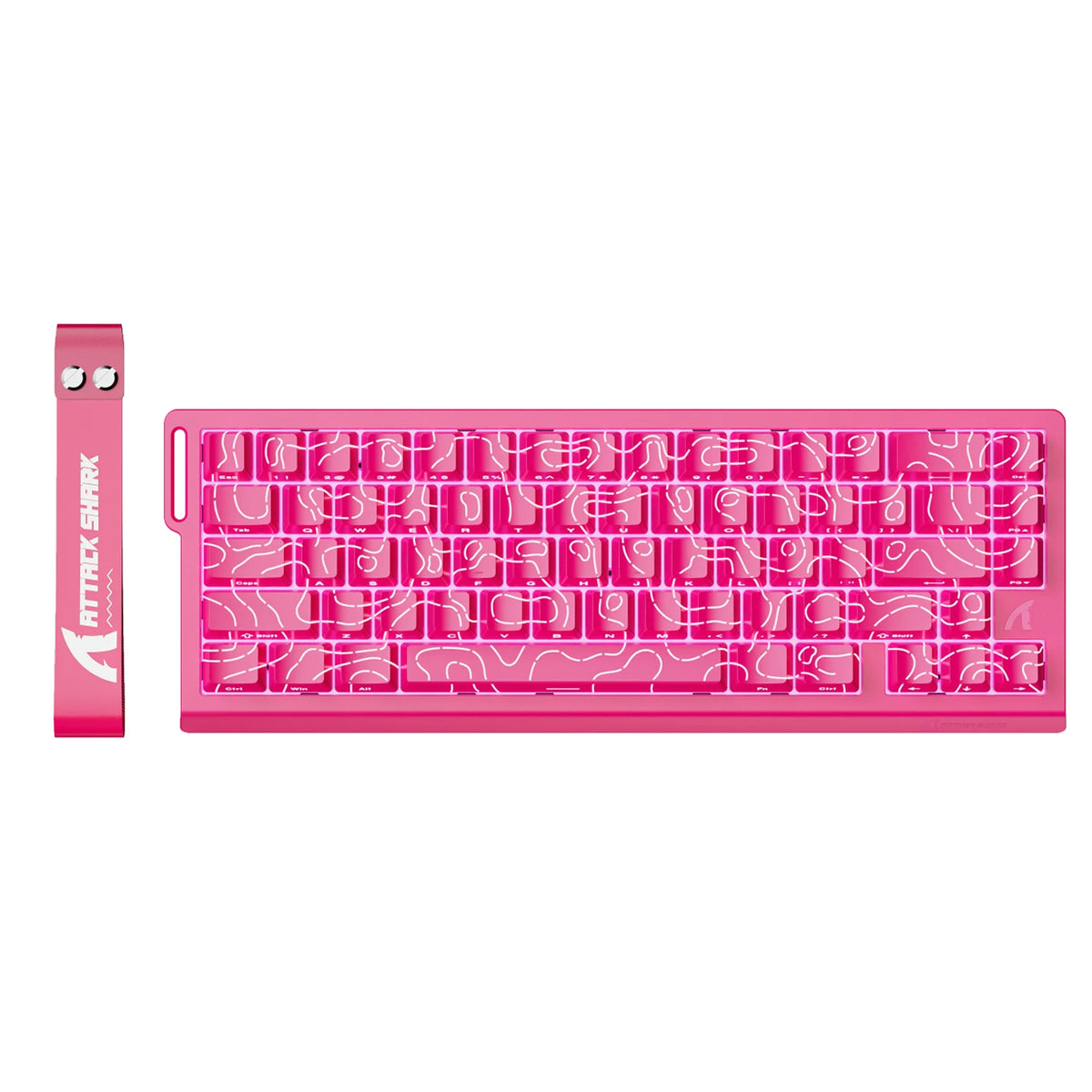 Gaming Tastatur Magnetisch 60% – Attack Shark X68 HE Rapid Trigger RGB Gaming Keyboard mit 8000Hz