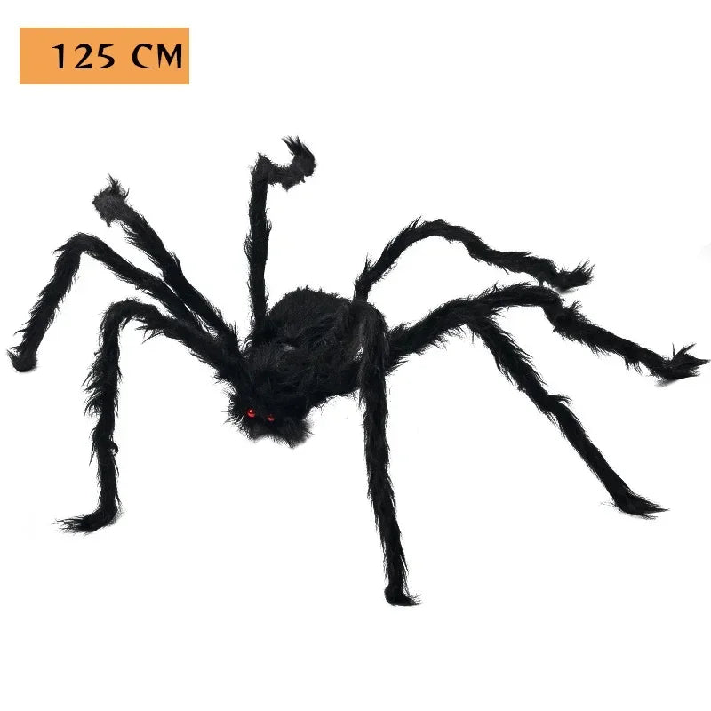 Riesige Halloween Spinne Deko Plüsch – Gruselige Spinnen Requisite für Indoor & Outdoor