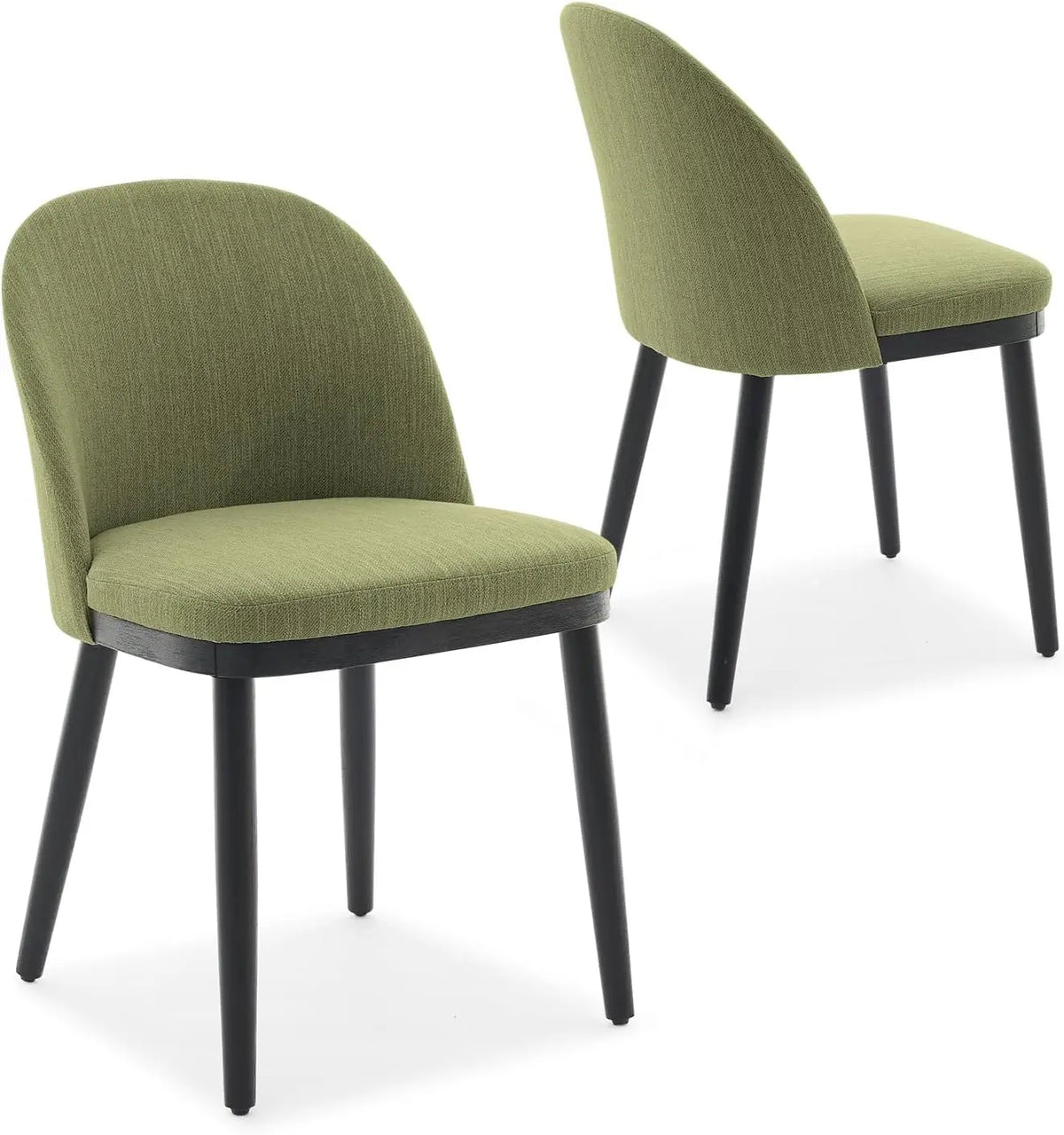 Barhocker 2er Set Beige mit Hoher Rückenlehne – Elegante Gepolsterte Esstischstühle Stoff
