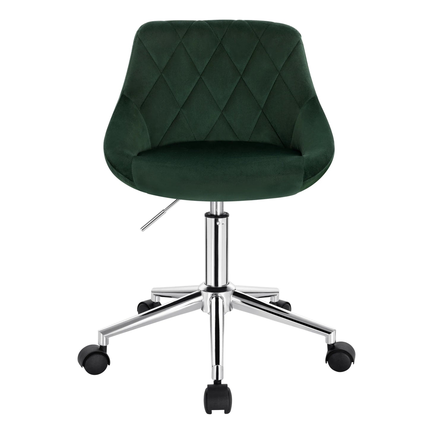 Ergonomischer Bürostuhl Samt Höhenverstellung & Rollen – Moderner Drehstuhl für Home-Office