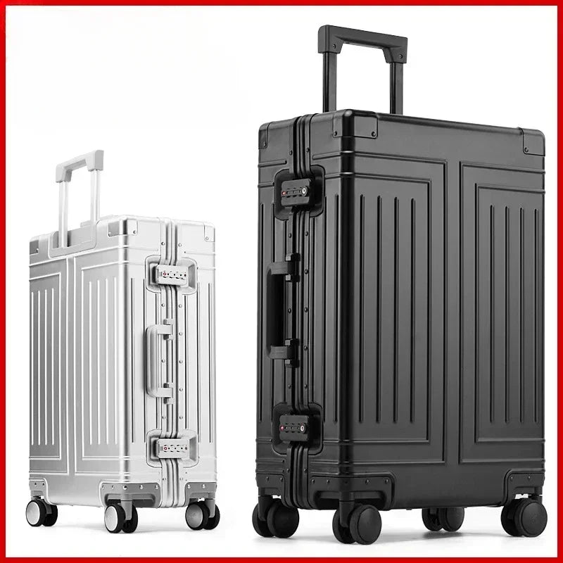Hartschalen Koffer Silber 20 24 26 29 Zoll – Leichter Reisekoffer mit Zahlenschloss & 360 Rollen
