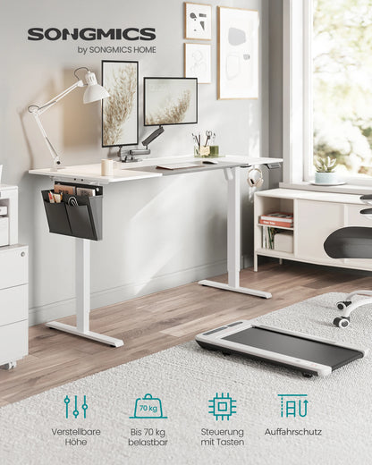 Elektrischer Stehschreibtisch 160x70 cm Schwarz – Ergonomischer Schreibtisch mit Memory-Funktion & Kabelmanagement