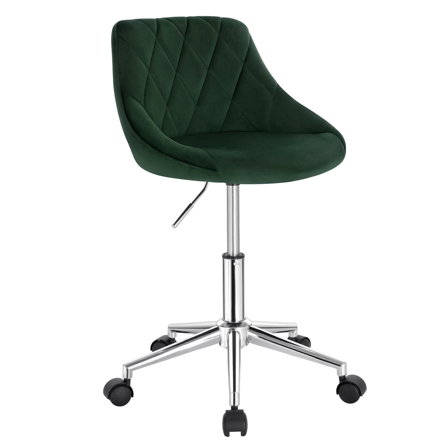 Ergonomischer Bürostuhl Samt Höhenverstellung & Rollen – Moderner Drehstuhl für Home-Office