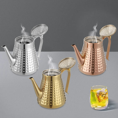 Edler Edelstahl Wasserkessel 1,65L – Eleganter Teekessel für Induktion & Gas