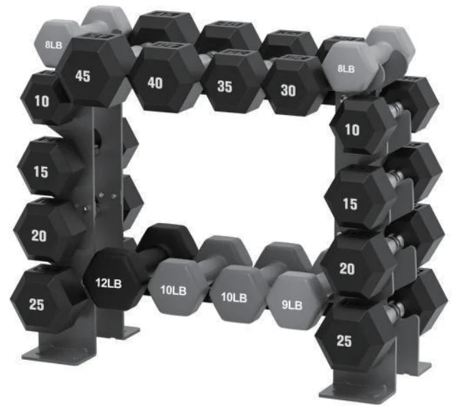 Kurzhantelablage Stahlelement – Robuste Hantelablage 3 Etagen für Homegym & Kurzhanteln