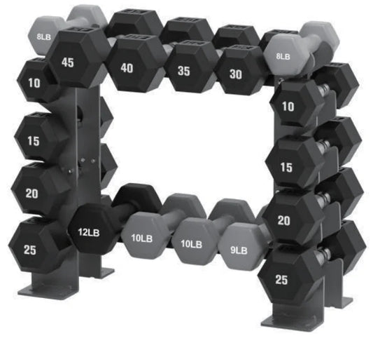 Kurzhantelablage Stahlelement – Robuste Hantelablage 3 Etagen für Homegym & Kurzhanteln