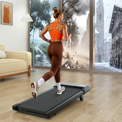 Walking Pad Klappbar mit Steigung – Leises Laufband 2.5 PS mit App & LED Touchscreen bis 136kg