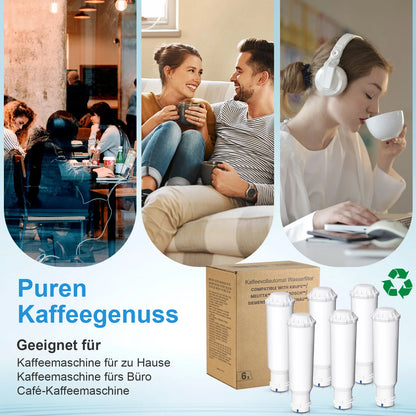 Wasserfilter Kartuschen 6er Pack – Passend für Siemens Bosch Krups Melitta Nivona