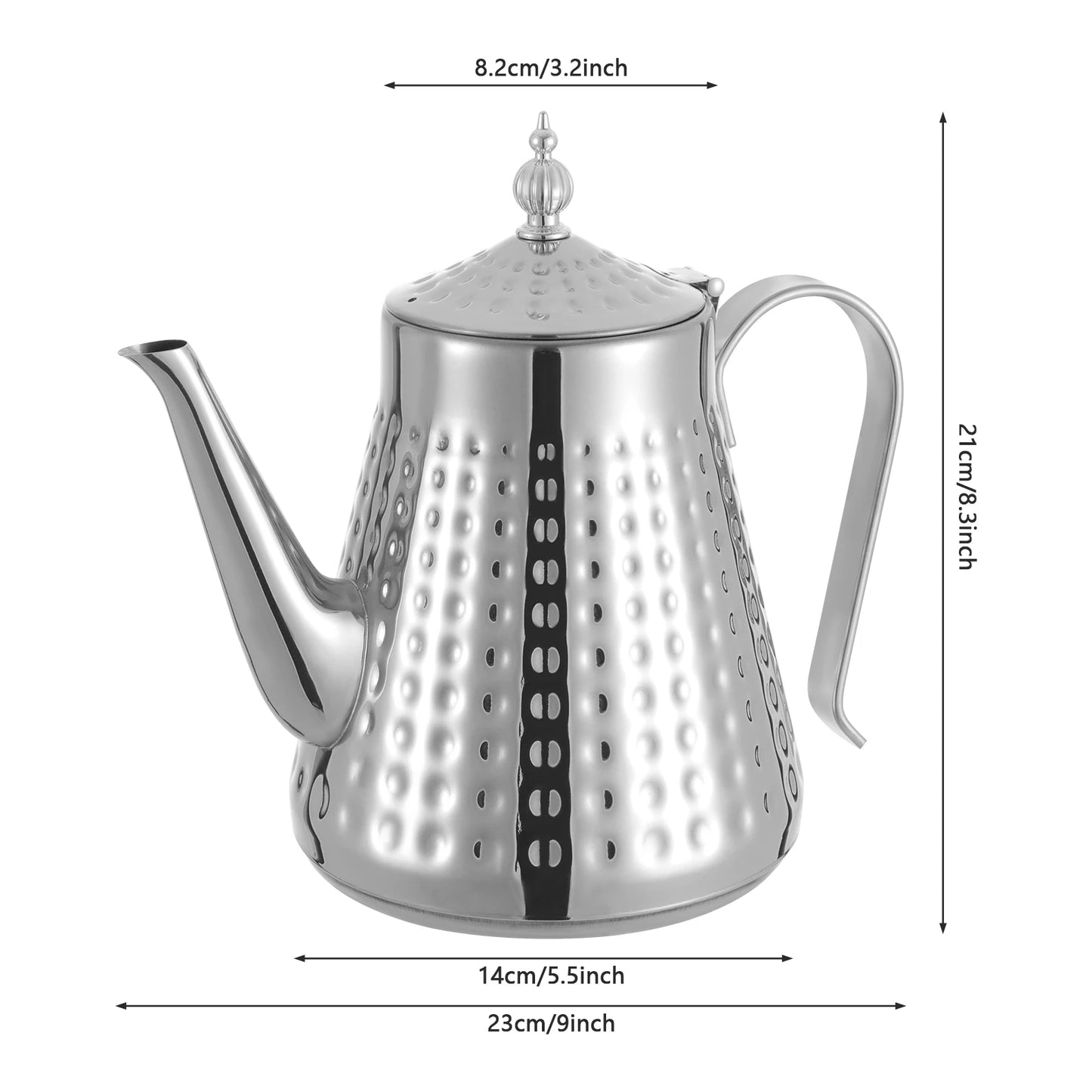 Edler Edelstahl Wasserkessel 1,65L – Eleganter Teekessel für Induktion & Gas
