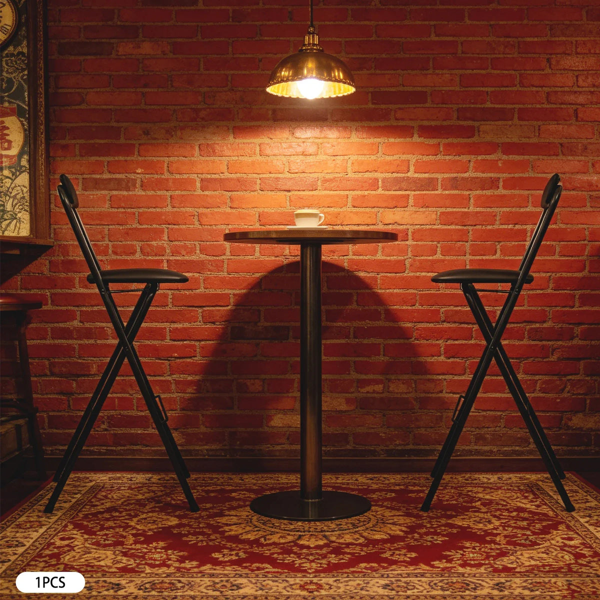 Klappbarer Barhocker 70cm Sitzhöhe – Moderner Tresenstuhl aus Stahl & Kunstleder bis 125kg