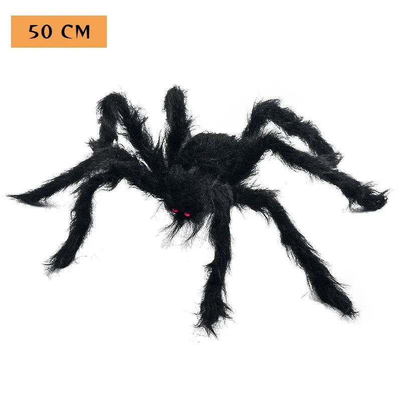 Riesige Halloween Spinne Deko Plüsch – Gruselige Spinnen Requisite für Indoor & Outdoor