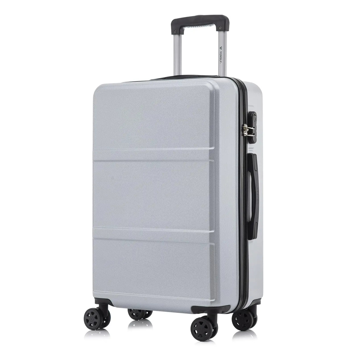 Hartschalen Koffer Schwarz 16 20 24 28 Zoll – Leichtes Reisekoffer Set mit TSA Schloss & 360 Rollen