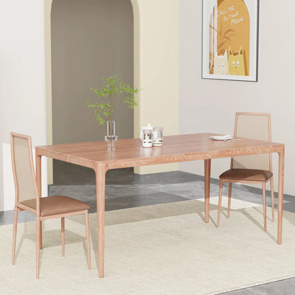 Esszimmerstuhl 2er Set Rattan – Modernes Polsterstuhl Set im Landhausstil mit Metallbeinen bis 150kg