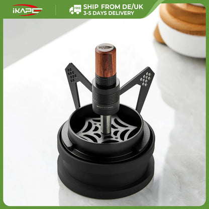 IKAPE WDT Tool 51mm – Präzisions Espresso Verteiler aus Edelstahl mit Mantis Halterung