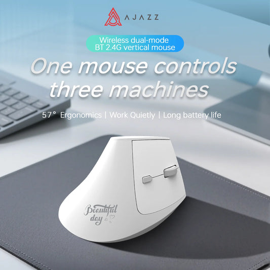 Gaming Maus Kabellos – Ajazz Ergonomische 2.4GHz Funkmaus fuer PC & Laptop