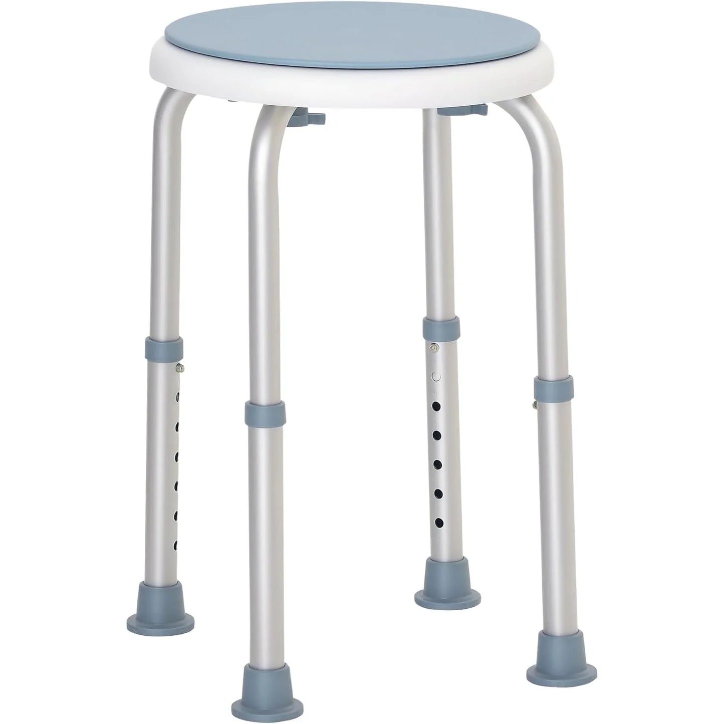 Duschhocker Höhenverstellbar Drehbar 136kg – Ergonomischer Duschstuhl für Senioren