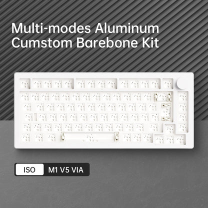 Mechanische Tastatur Barebone 75% – MonsGeek M1 V5 VIA Custom Keyboard Kit mit 8000mAh Akku & RGB