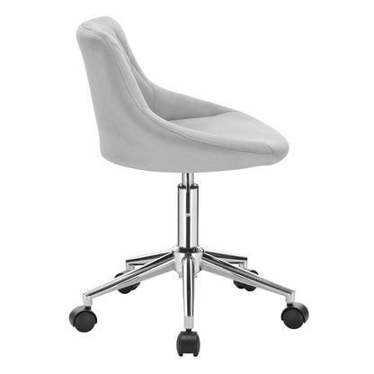 Ergonomischer Bürostuhl Samt Höhenverstellung & Rollen – Moderner Drehstuhl für Home-Office