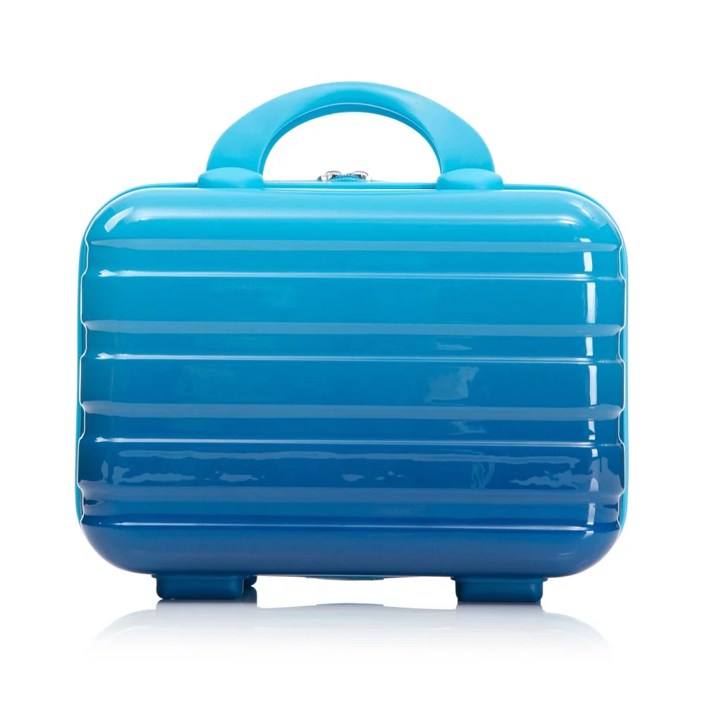Kofferset 4-teilig PC Hartschale Bunt – Reiseset mit Handgepaeck 20 Zoll Koffer & Kosmetikkoffer 14 Zoll