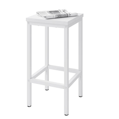 Barhocker 2er Set Industrie-Design 65cm – Kompakter Tresenstuhl aus Metall & Holz bis 120kg