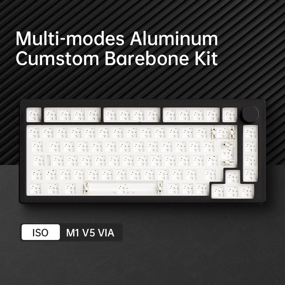 Mechanische Tastatur Barebone 75% – MonsGeek M1 V5 VIA Custom Keyboard Kit mit 8000mAh Akku & RGB